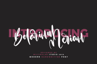 Belarimul Meriam: A Handwritten Font That Works in Real Campaigns