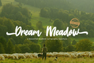 Dream Meadow: A Calligraphy Font Duo for Handmade Products