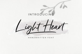 Light Heart Font: A Handwritten Typeface for Editorial Warmth
