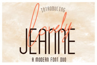 Lovely Jeanne Duo: A Handmade Maker's Go-To Font for Product Labels and Branding