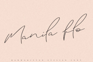 Manila Flo: A Handwritten Script Font for Editorial Design