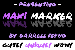 Maxi Marker: A Bold Display Font for Digital Design