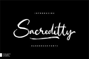 Sacreditty: A Handwritten Font Built for Editorial Impact