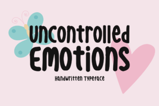 Uncontrolled Emotions: A Handwritten Font That Brings Playful Charm to Handmade Products