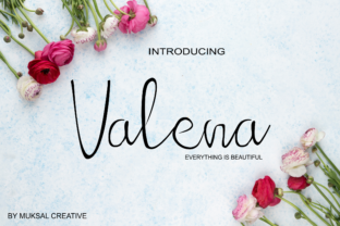Valena Font: A Handwritten Typeface with Bold Swashes